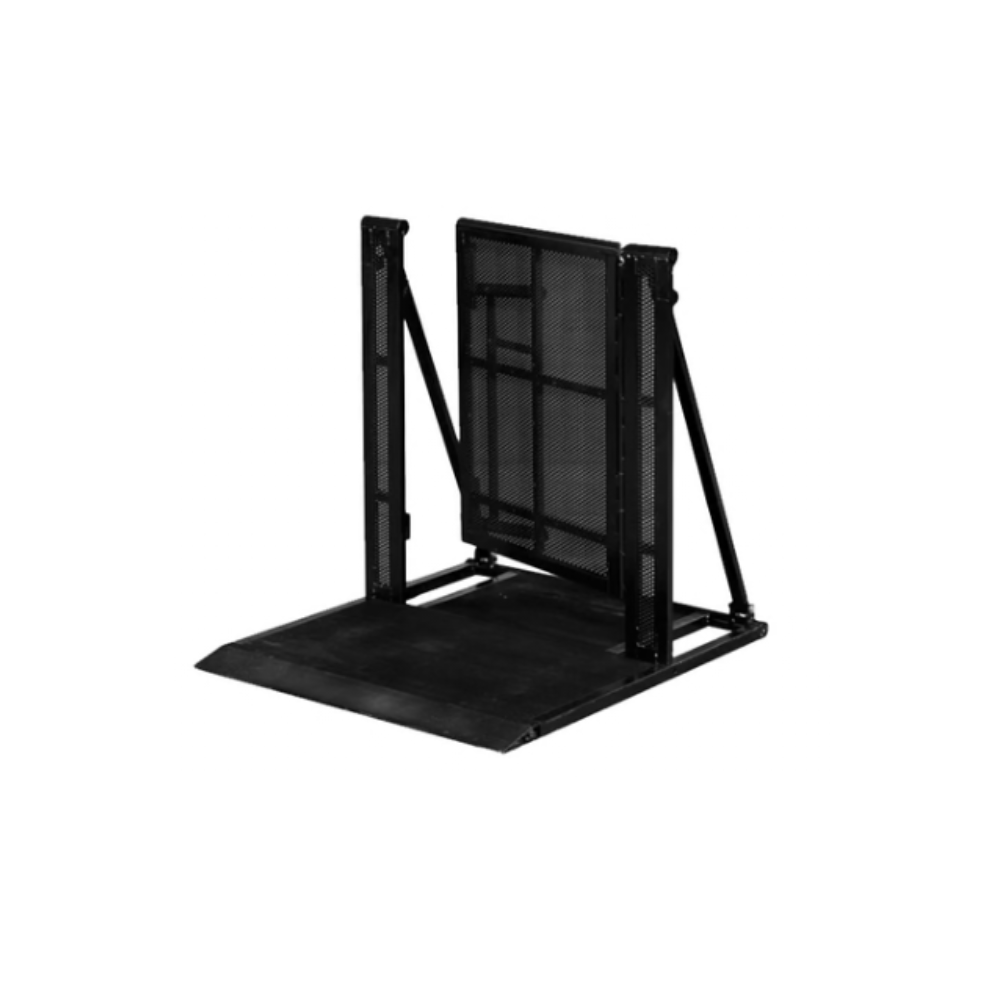 Stage Pit Barrier with Door and Cable Duct 1M Black