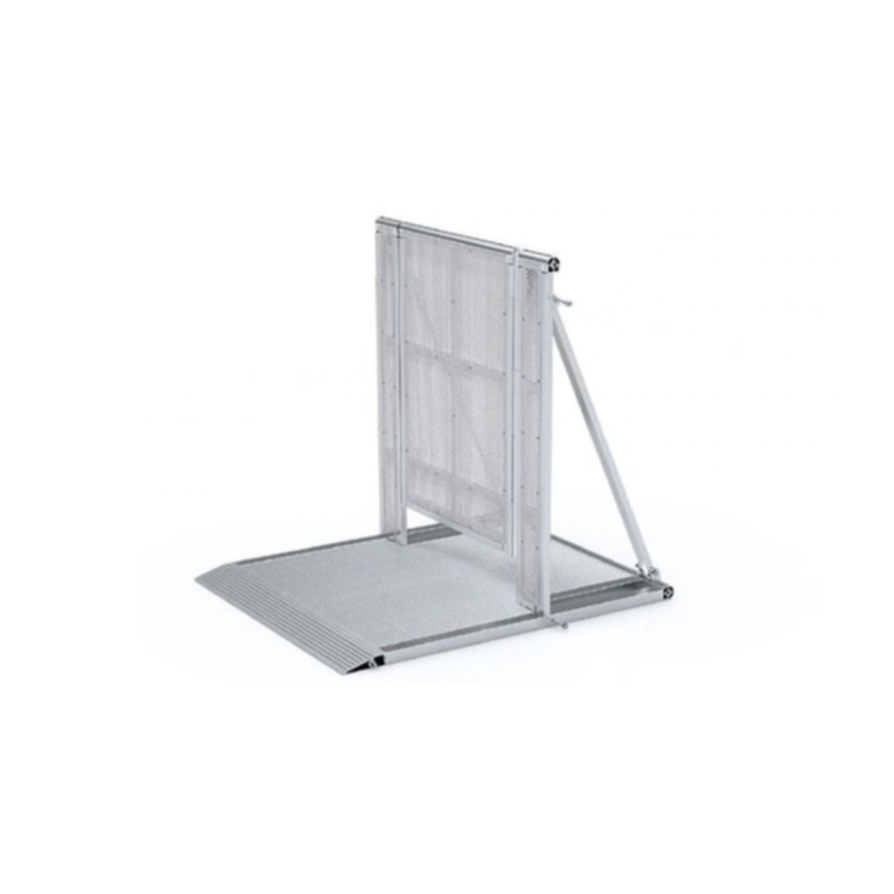 Stage Pit Barrier with Door and Cable Duct 1M
