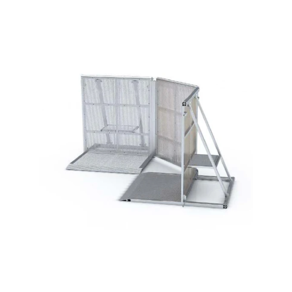 Stage Pit Adjustable Corner Barrier Plate
