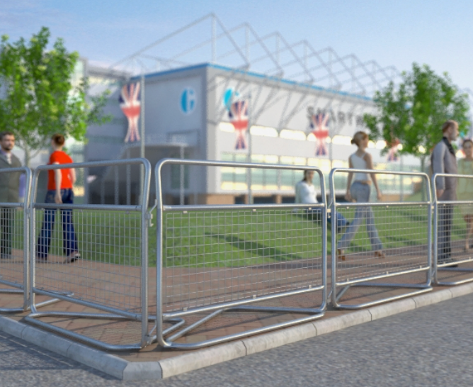Metropolitan Police Barrier Bundle (Pack of 30 barriers plus free storage stillage) + VAT